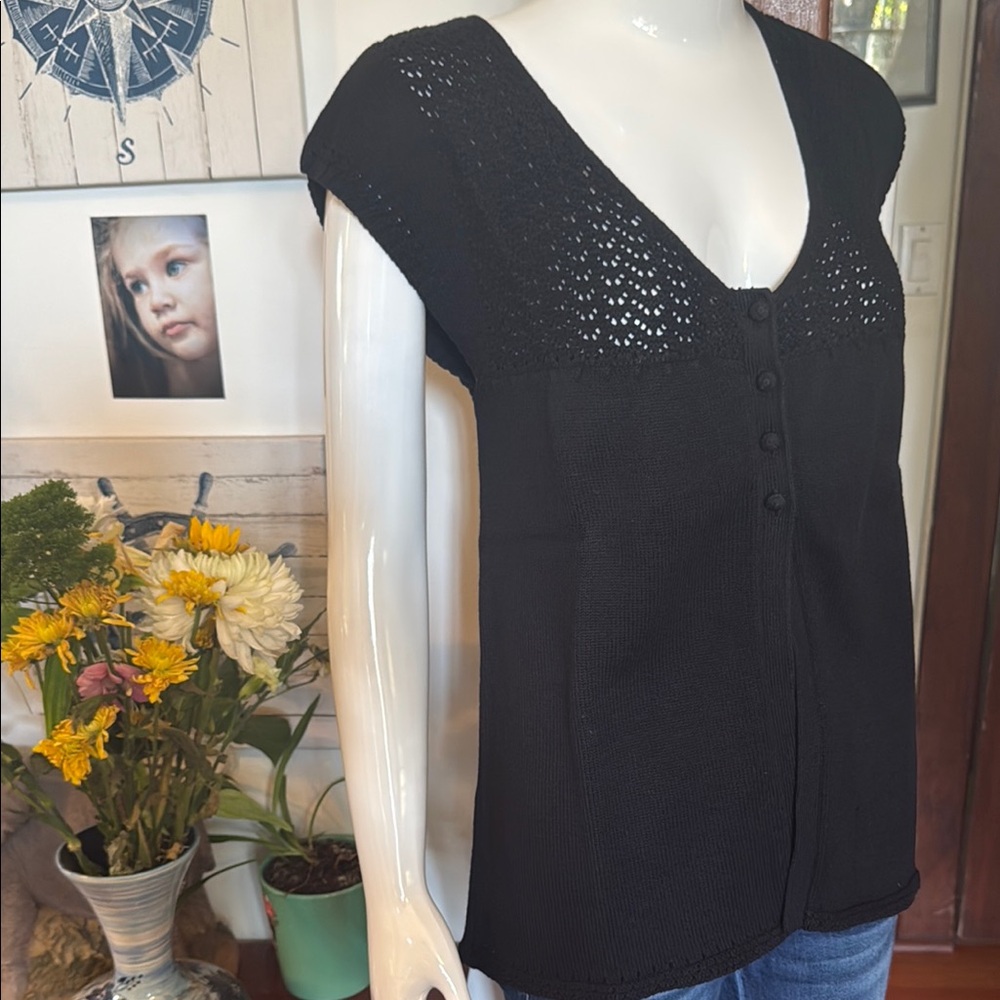 NWT northern reflections size small Elegant Black Knit Top